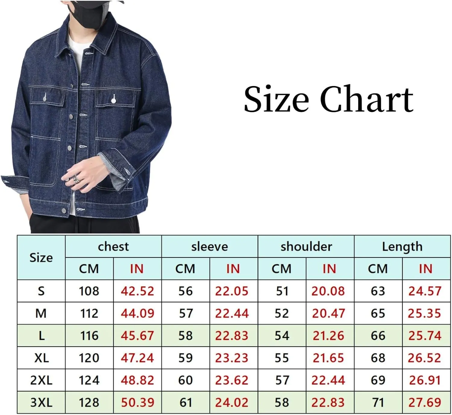Men's Classic Lapel Denim Jackets Regular Fit Trucker Jackets Spring Fall Outfits