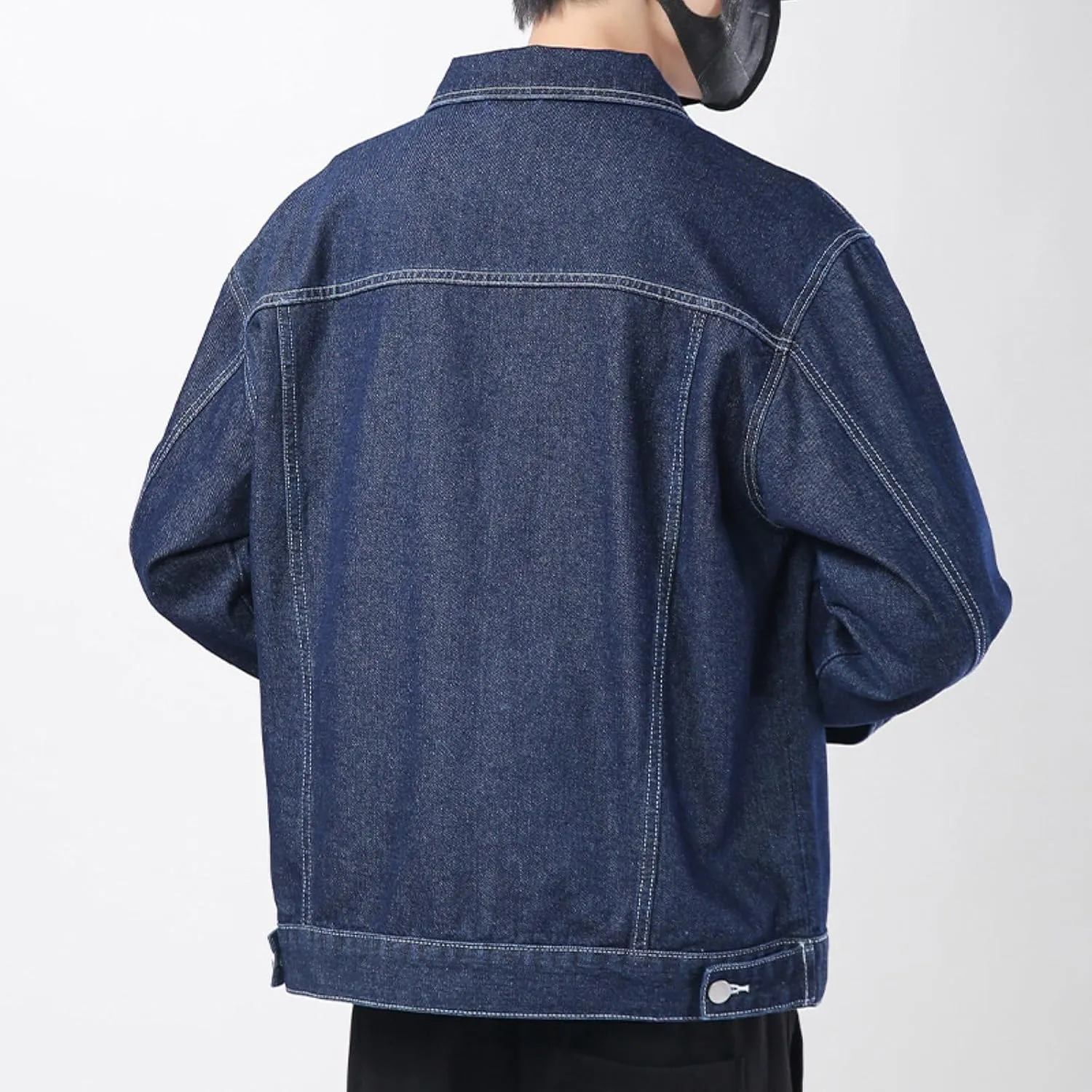 Men's Classic Lapel Denim Jackets Regular Fit Trucker Jackets Spring Fall Outfits