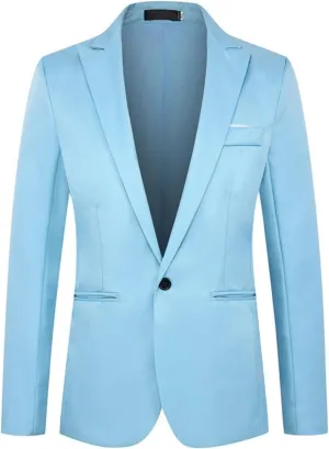Mens Coat Casual Lightweight Blazers One Button Business Sports Jackets, Casual Blazers for Men, Dress Jacket