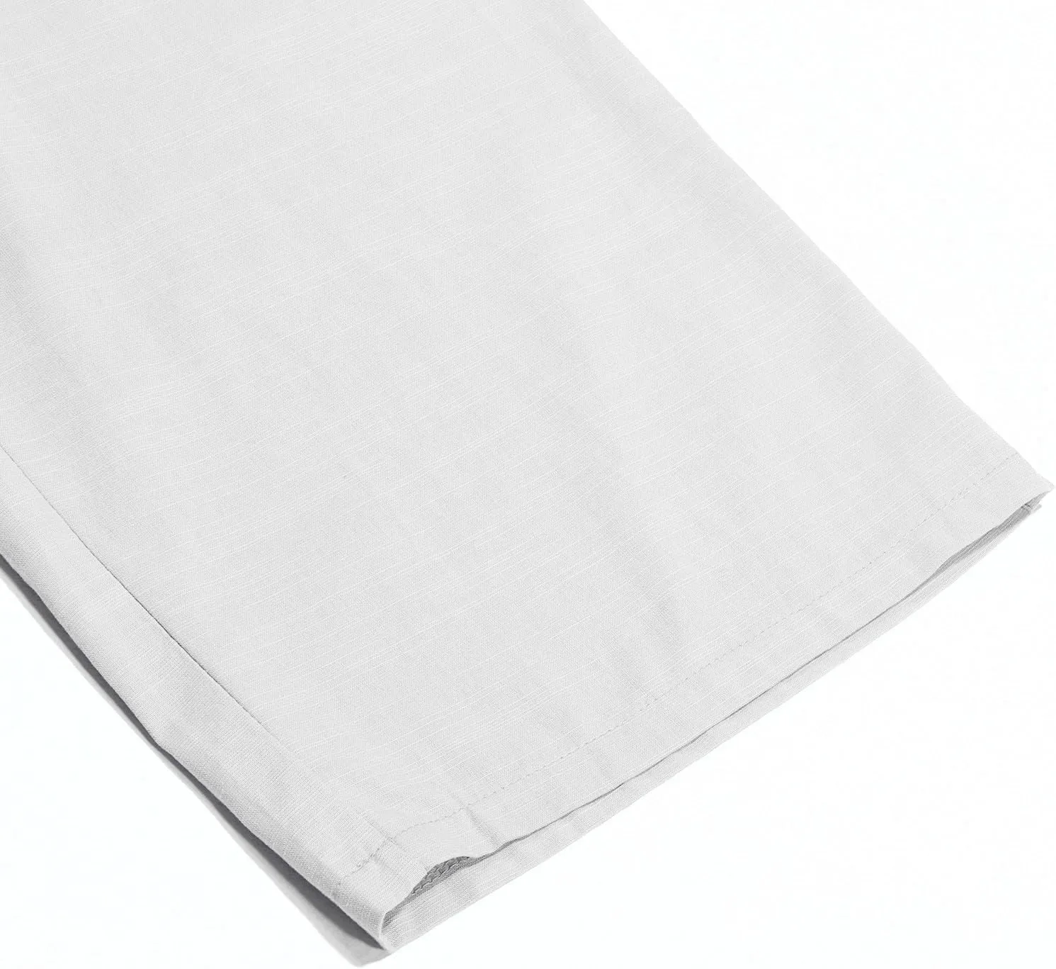 Mens Cotton Linen Dress Pants Zipper Loose Fit Straight Wide Leg Trouser Summer Lightweight Breathable Beach Pants
