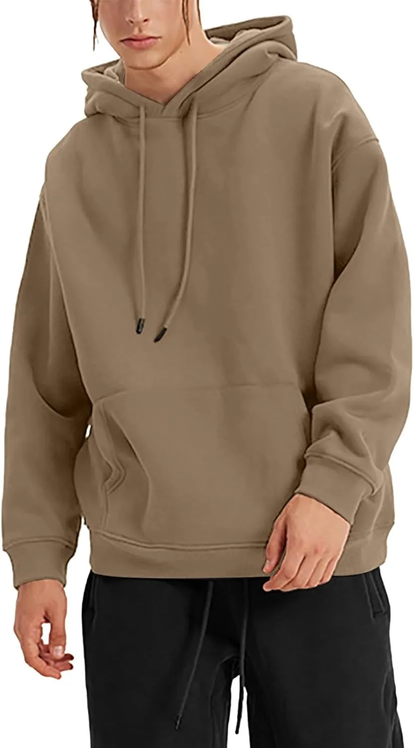 Mens Hoodies Sweatshirt Pullover Crewneck Sweatshirt Long Sleeve Shirts Pullover Fall Winter Warm Clothes Hoodies