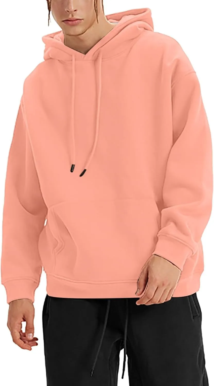 Mens Hoodies Sweatshirt Pullover Crewneck Sweatshirt Long Sleeve Shirts Pullover Fall Winter Warm Clothes Hoodies