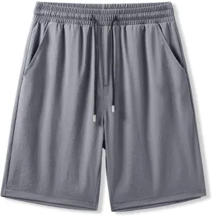 Men's Shorts Summer Cooling Ice Silk Shorts Breathable Fitness Sports Quick Dry Running Athletic Shorts