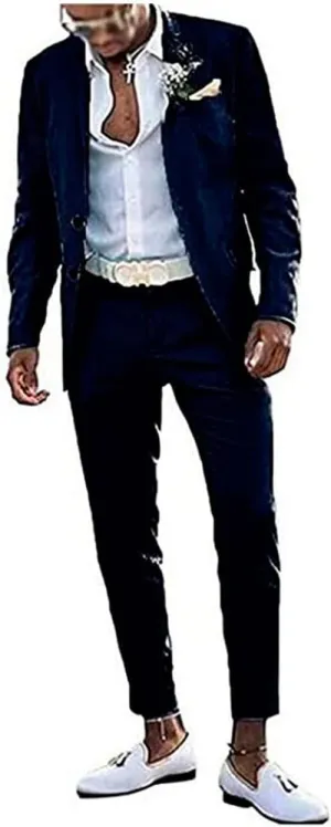 Men's Slim Fit Mint Green Summer Wedding Suits 2 PC Two Buttons Prom Suits Men Suits Dinner Suits