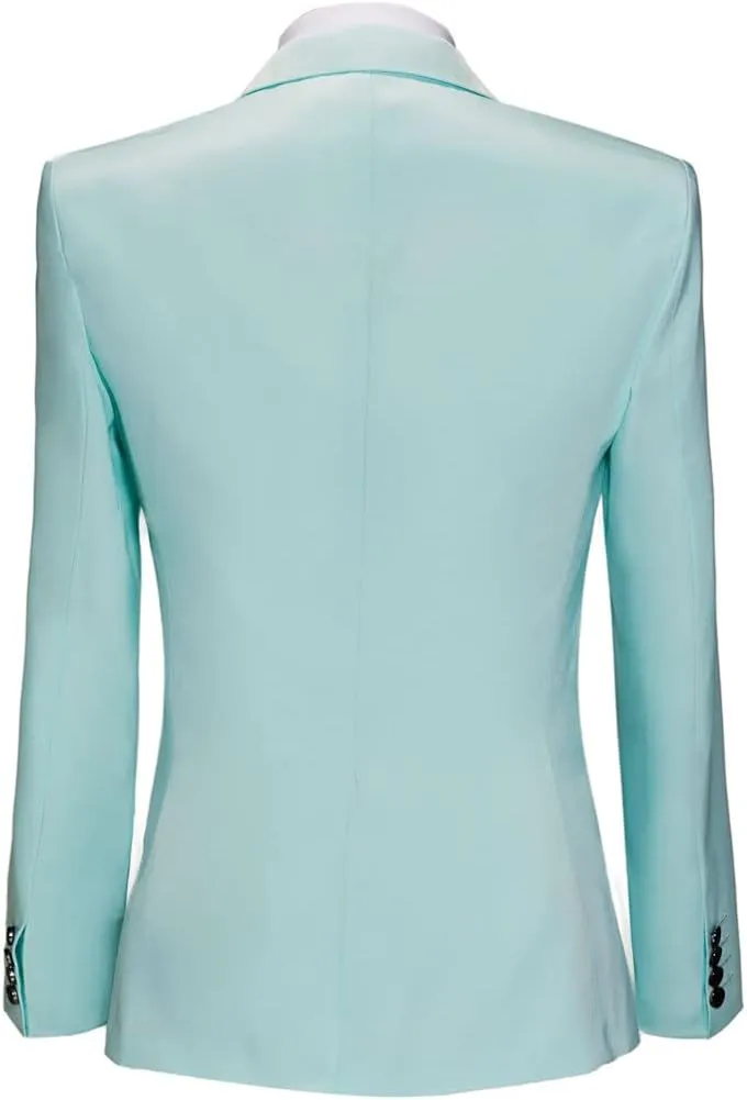 Men's Slim Fit Mint Green Summer Wedding Suits 2 PC Two Buttons Prom Suits Men Suits Dinner Suits