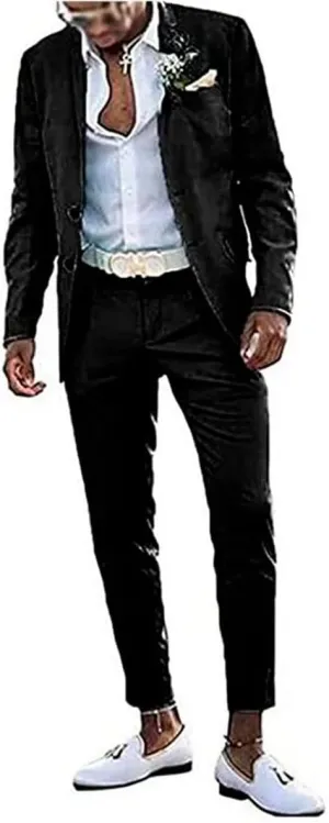 Men's Slim Fit Mint Green Summer Wedding Suits 2 PC Two Buttons Prom Suits Men Suits Dinner Suits