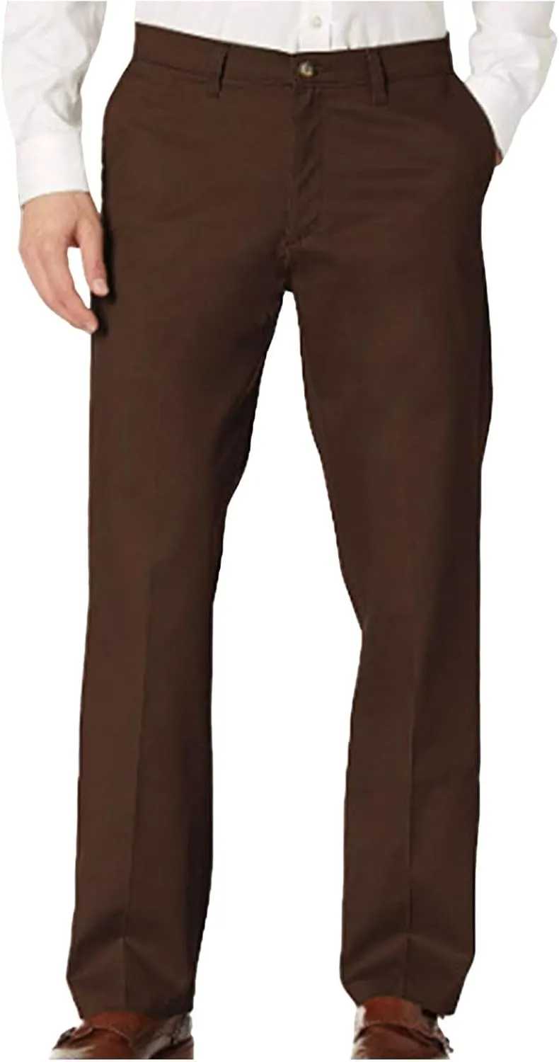 Mens Stretch Dress Pants Classic Fit Flat Front Pants Casual Mens Lightweight Golf Work Suit Pants Slim Fit Dress Pants