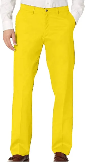 Mens Stretch Dress Pants Classic Fit Flat Front Pants Casual Mens Lightweight Golf Work Suit Pants Slim Fit Dress Pants