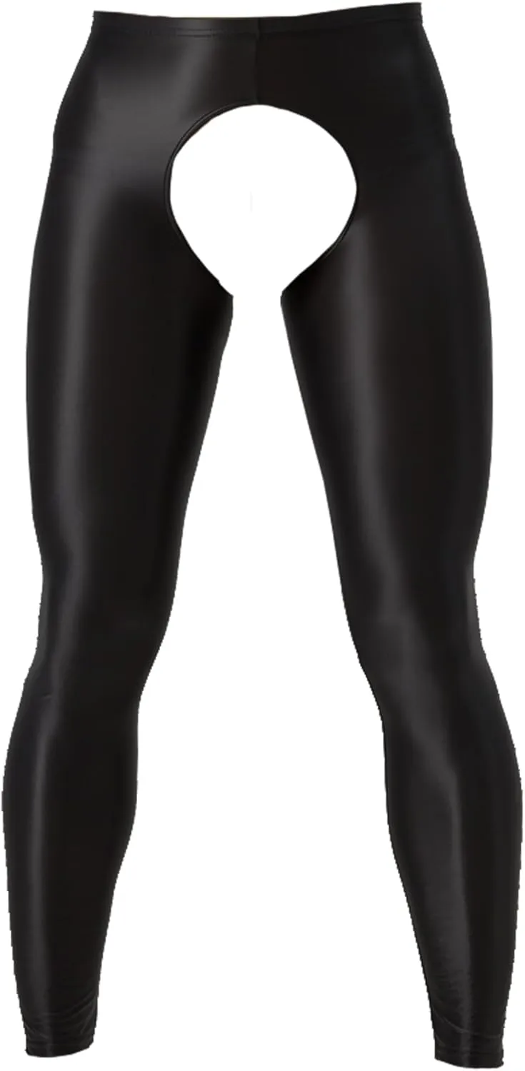 Men's Stretch Ice Silk Underwear Base Layer Legging Tights Mesh Long Johns Pants