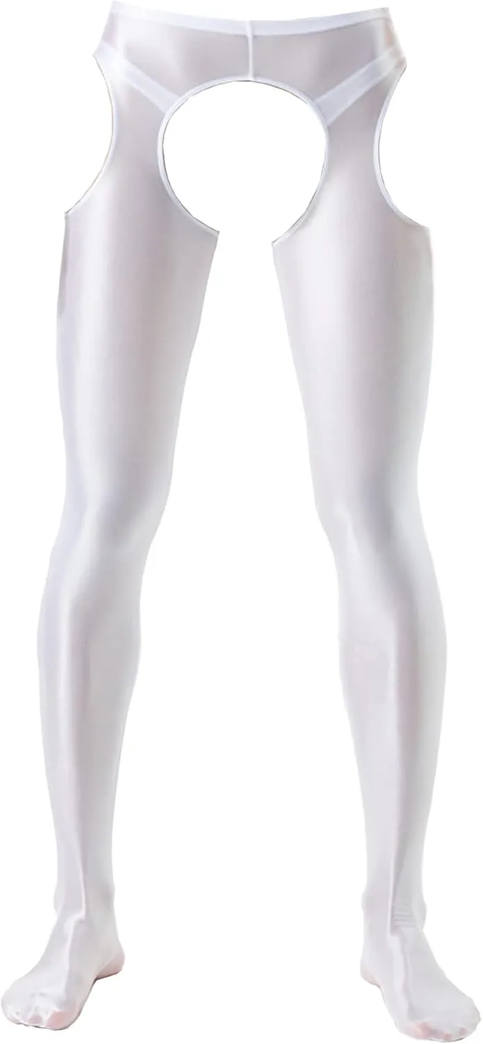 Men's Stretch Ice Silk Underwear Base Layer Legging Tights Mesh Long Johns Pants