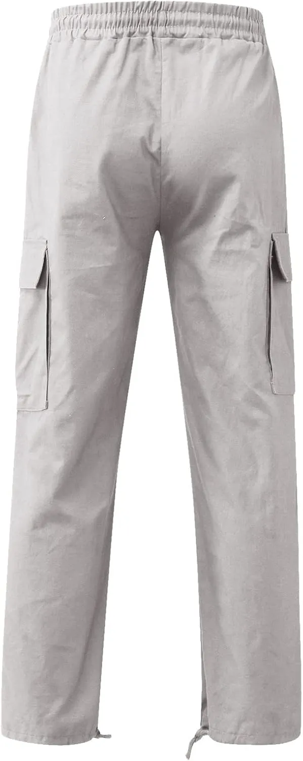 Mens Sweatpants with Pockets Big and Tall for Men Loose Fit Drawstring Pockets Sweatpants Athletic Workout Sweat Pants