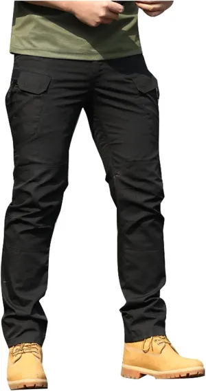 Mens Tactical Cargo Pants Work Hiking Pants Lightweight Outdoor Pants with Multi Pockets Relaxed Fit Camo Cargo Pants