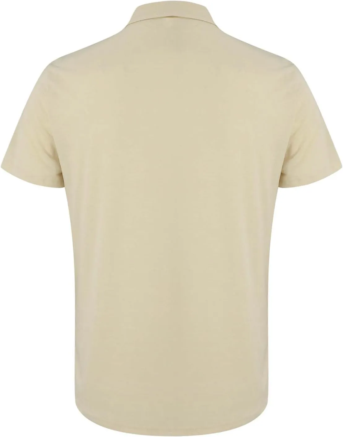 Men's Textured Polo Shirt Short Sleeve Zip Up Collar Business Casual Loungewear Solid Color Quick Dry Travel Office Blouse