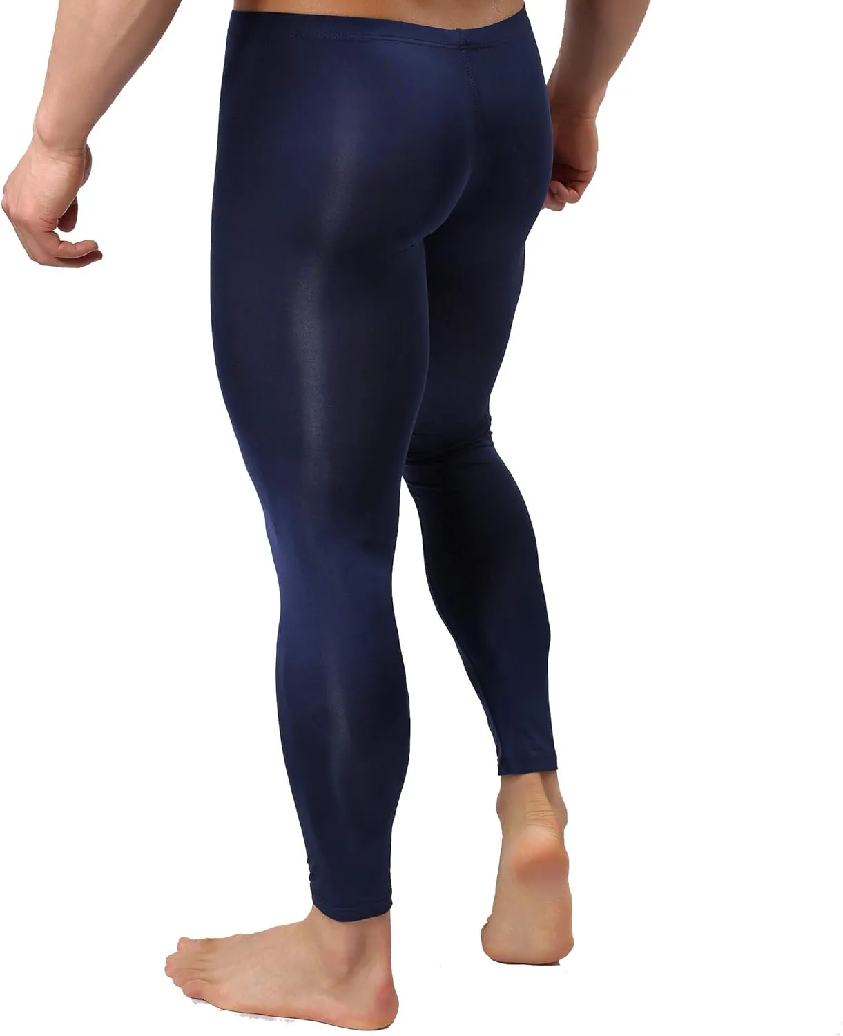 Mens Thin Ice Silk Compression Baselayer Thermal Long Johns Underwear