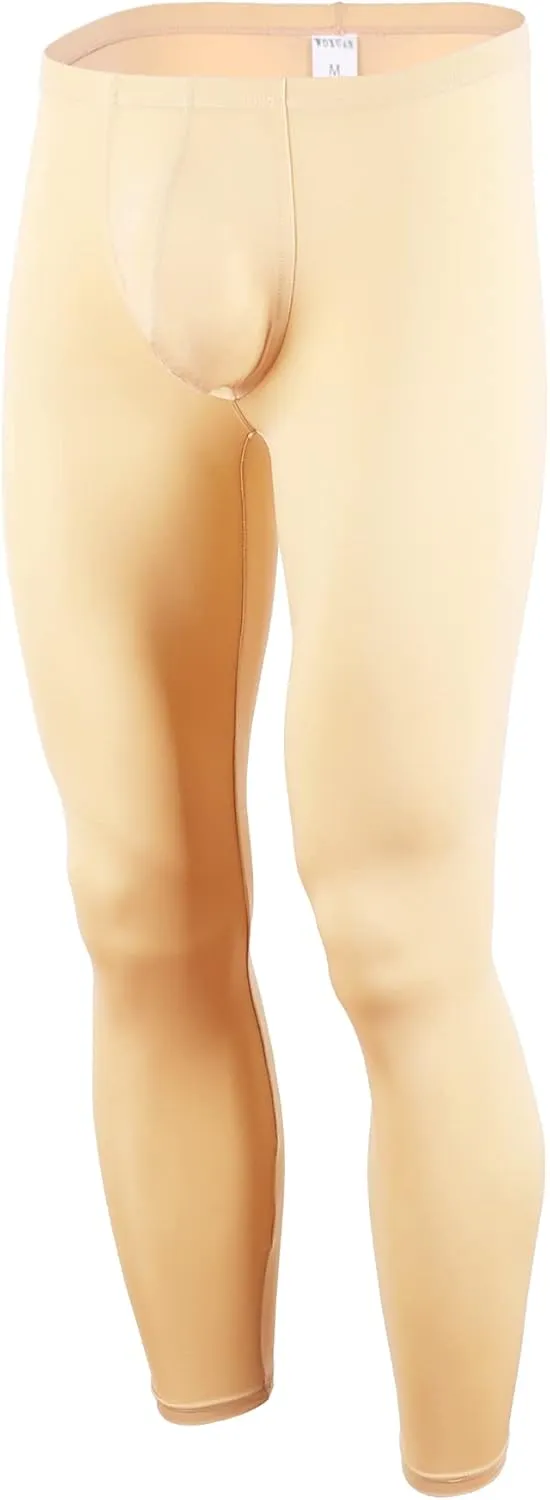 Mens Thin Ice Silk Compression Baselayer Thermal Long Johns Underwear
