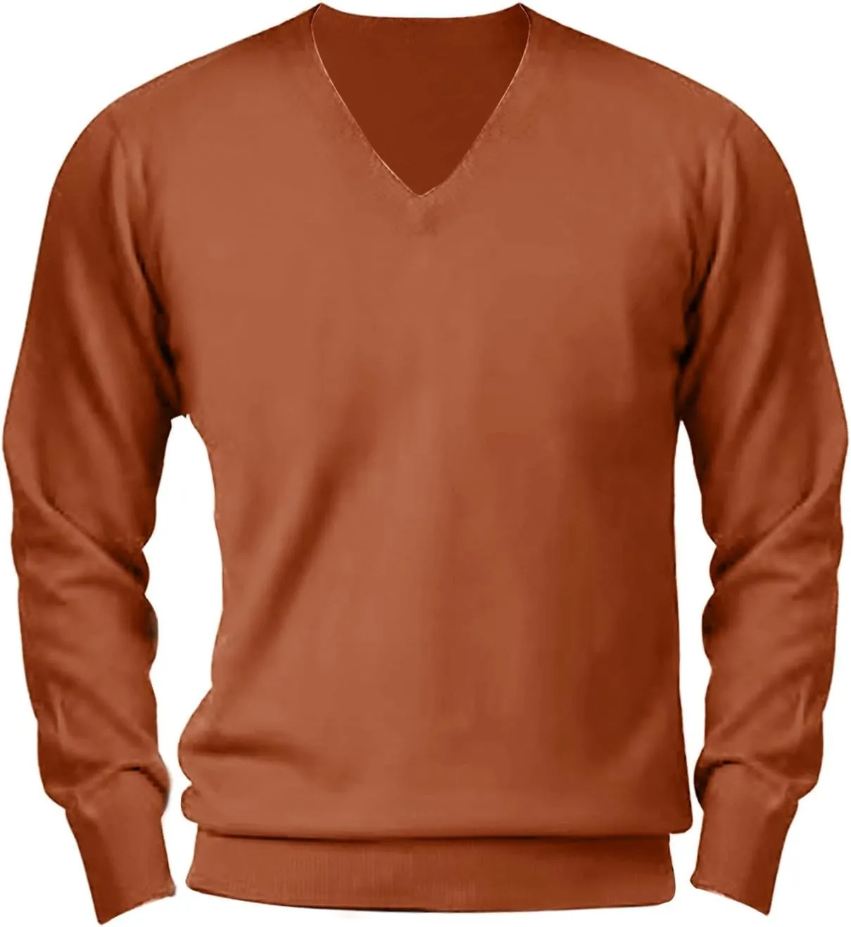 Mens V Neck Pullover Sweaters 2023 Fashion Cassual Sweatshirts Classic Fit Fine Cotton V-Neck Sweaters
