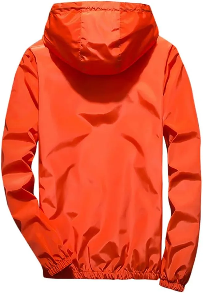 Mens Winter Jacket Mens Casual Jacket Casual Size Hoodie Reflective Zipper Outdoor Sport Coat
