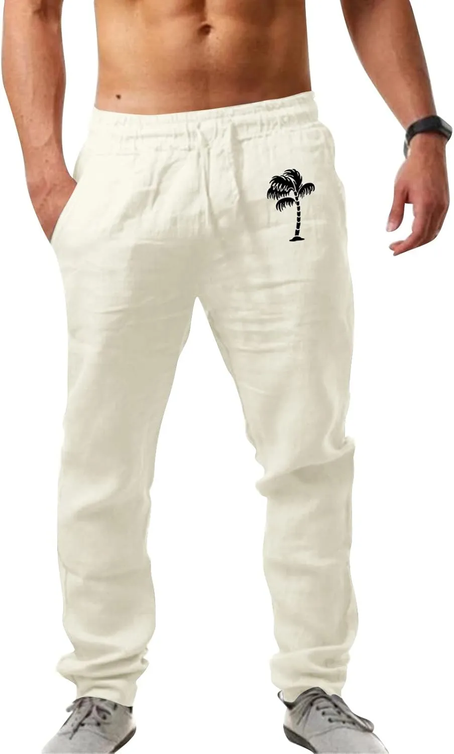 Mens Workout Cargo Sweatpants Fit Sport Pants Lightweight Tactical Pant Hiking Jogger with Multi-Pocket Men Outdoor