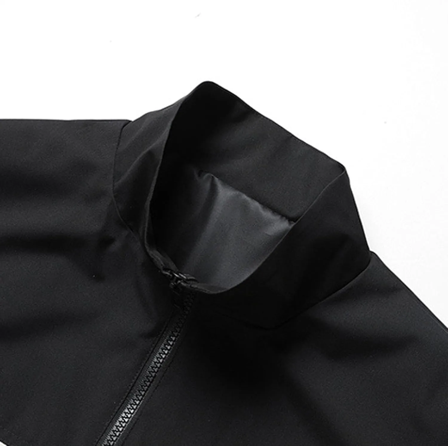 Men's Zip Up Waterproof Jackets Coats Long Sleeve Rain Jackets Hooded Outerwear 2024