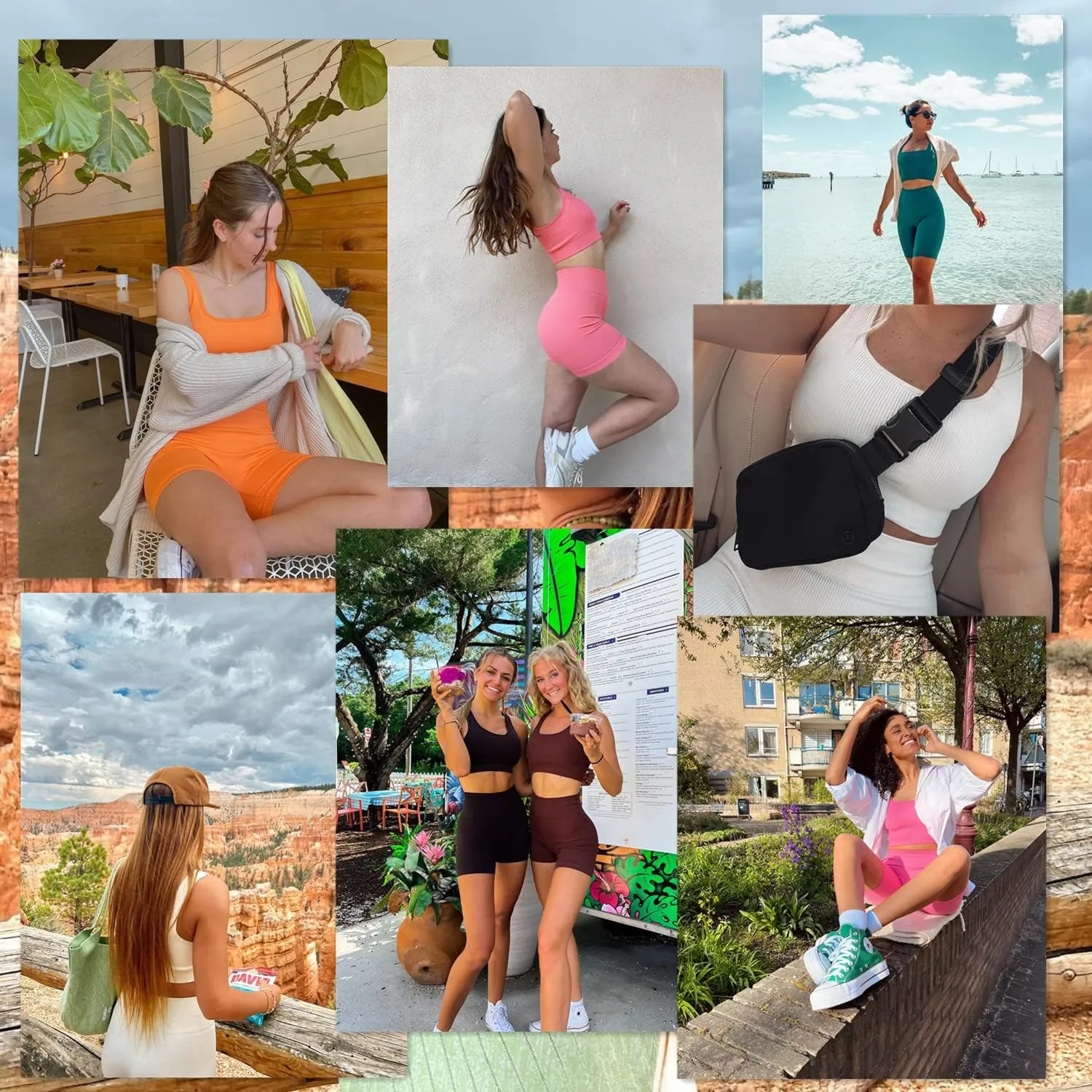 niyokki Workout Sets for Women Seamless Crop Tops Leggings Matching 2 Pieces Outfits Two Piece Yoga Workout Outfits