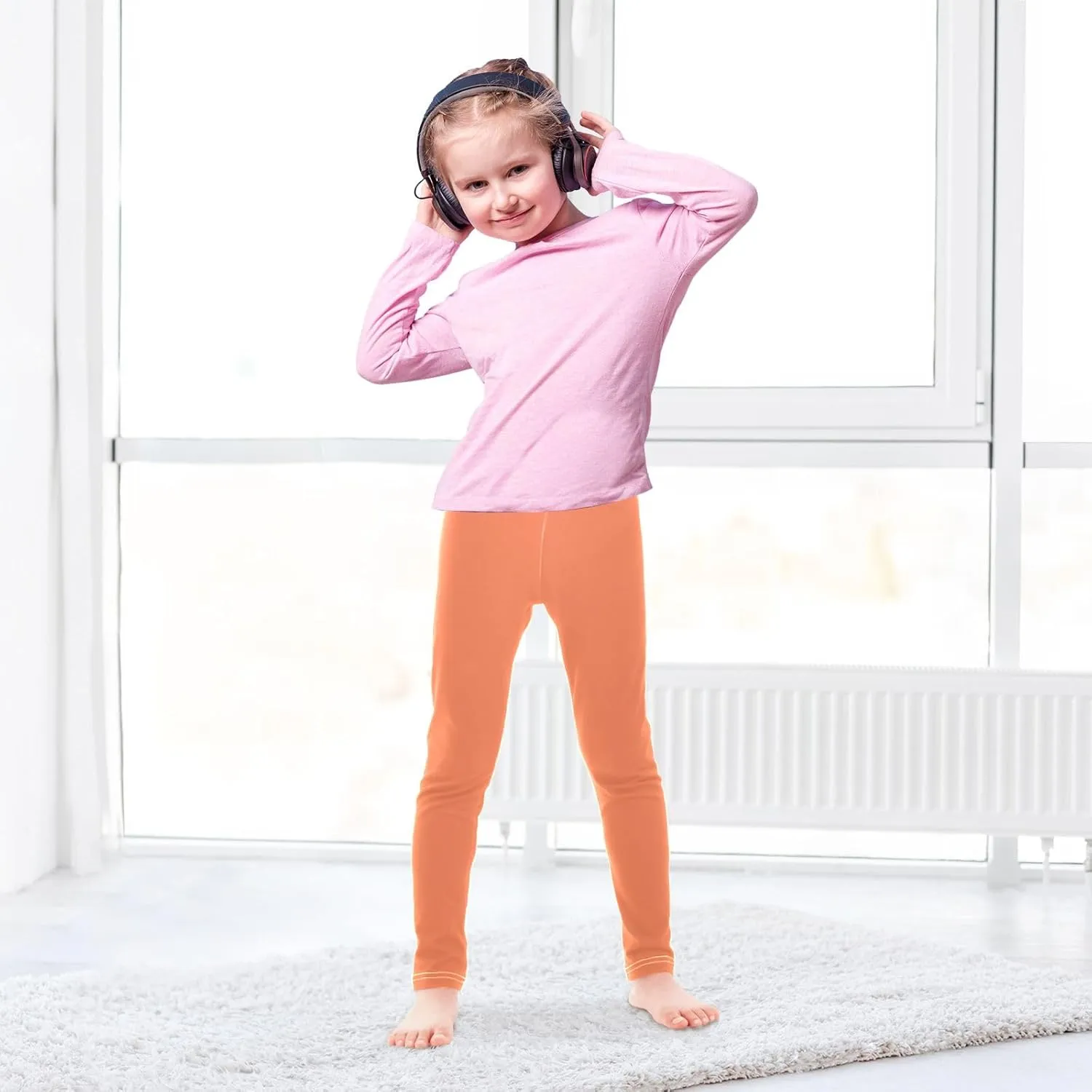 ODAWA Teal Green Girls Leggings Ankle Length Girls Printed Leggings Girls and Toddlers' Leggings, (4-10 Years)