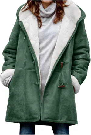 Outfits for Juniors Winter Fall Long Christmas Thick Warm Thick Hooded Jackets Hoods Windbreaker Outfits Women 2024