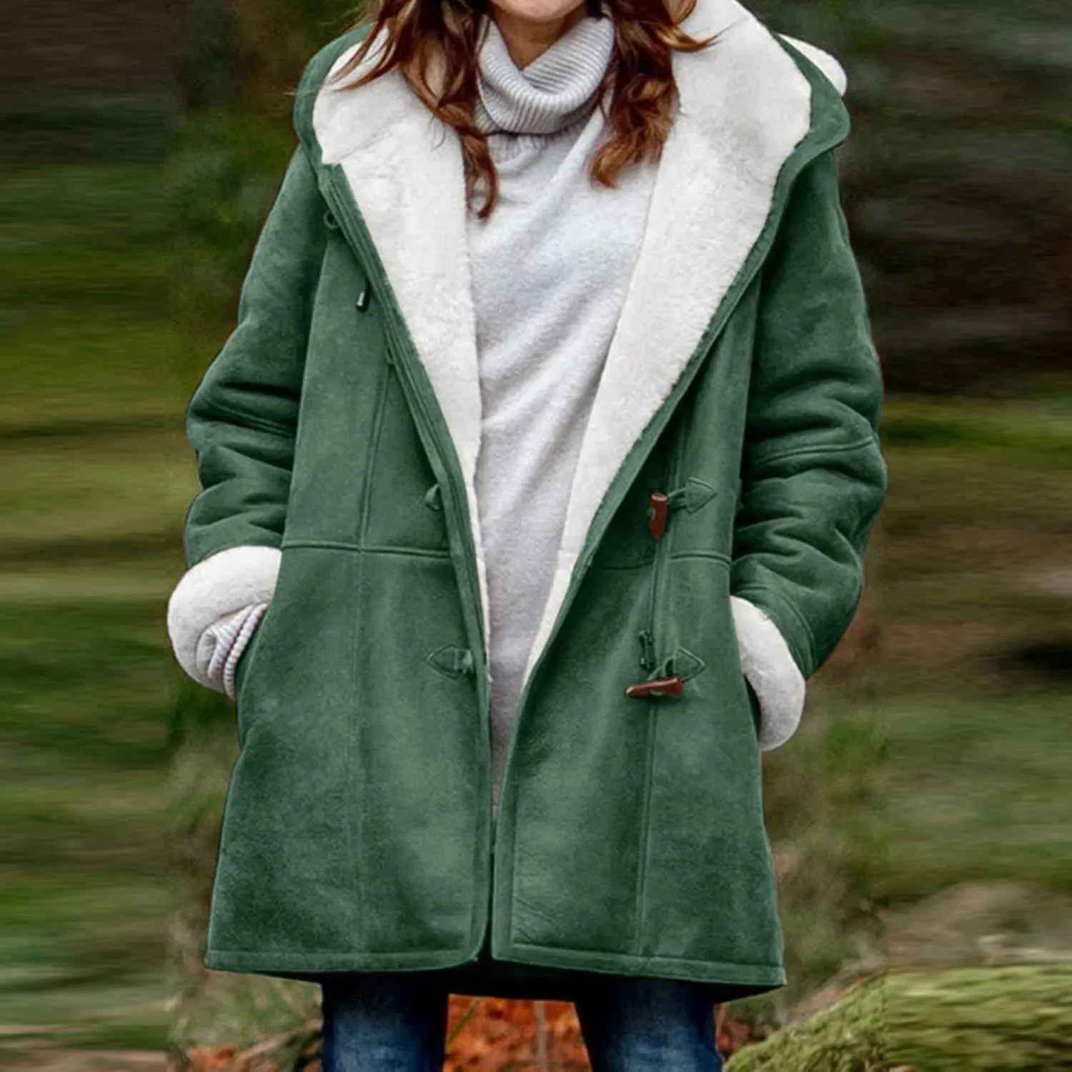 Outfits for Juniors Winter Fall Long Christmas Thick Warm Thick Hooded Jackets Hoods Windbreaker Outfits Women 2024