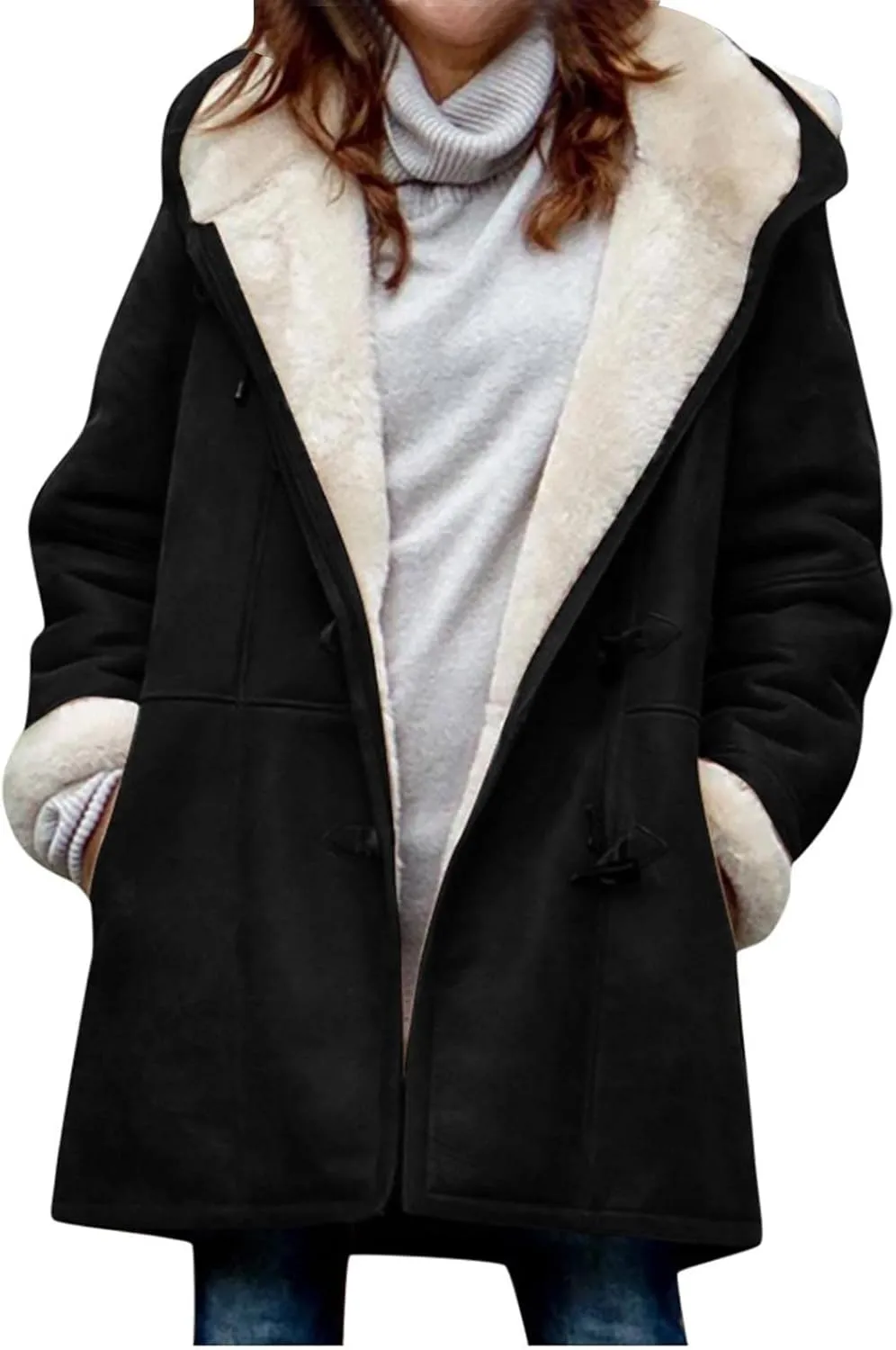 Outfits for Juniors Winter Fall Long Christmas Thick Warm Thick Hooded Jackets Hoods Windbreaker Outfits Women 2024
