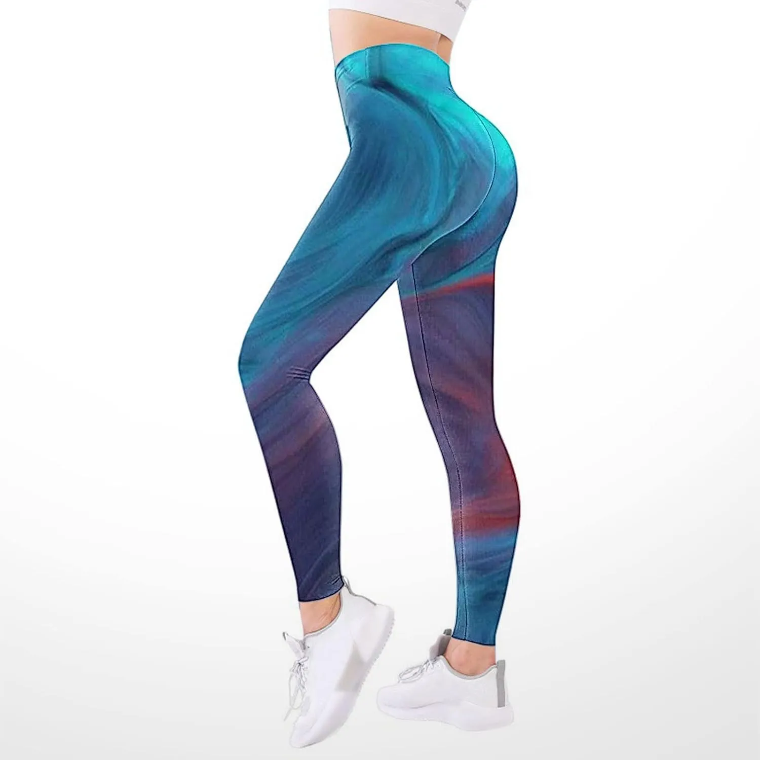 Paisley Print Leggings for Women Small Print Or Plaid Design Women Leggings Womens Fleece Leggings