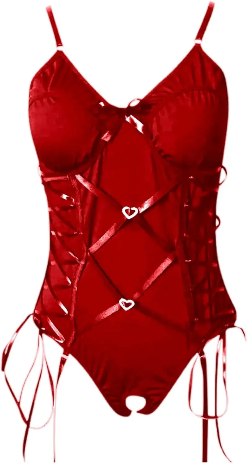 Plus Size Lingerie for Curvy Women See Through Lingerie Set Babydoll Lingerie Strappy Bra and Panty