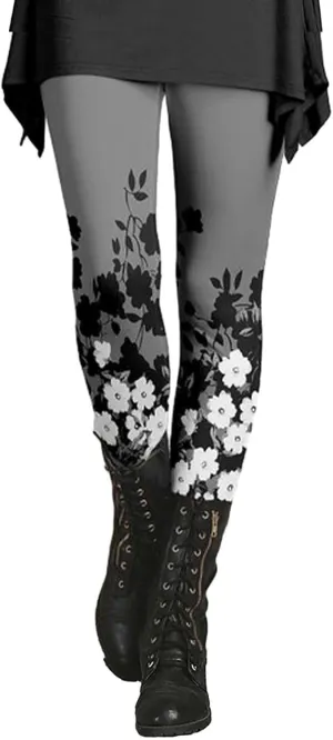 Plus Size Plaid Leggings for Women Leggings with Pockets for Women Prints Butt Lifting Workout Leggings