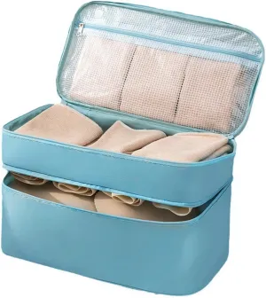 Portable Underwear Bra Storage Bag Waterproof Travel Organizers Multi-Layer Toiletry Packing Cube