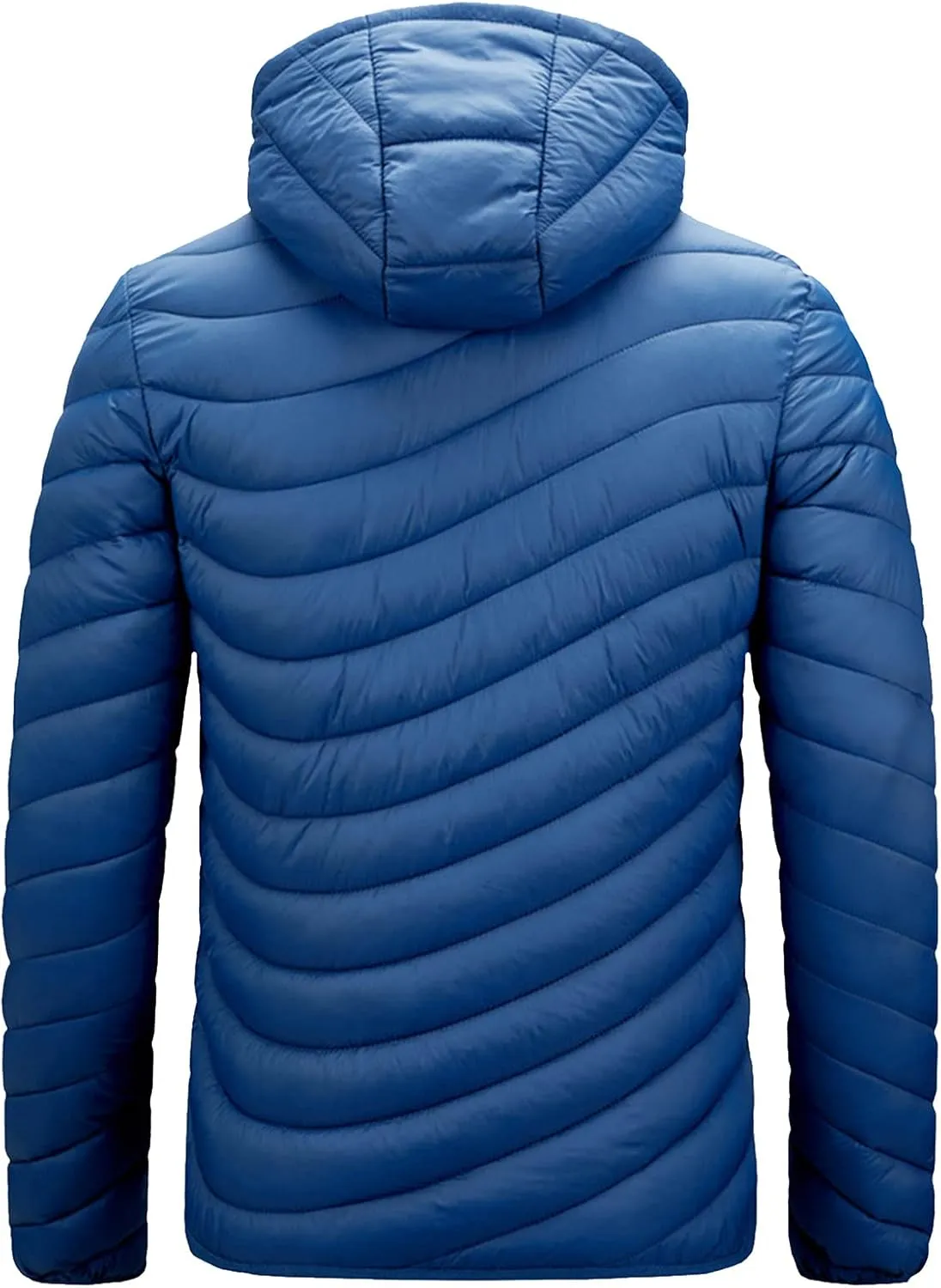 Puffer Jacket for Teen Boys Thicken Long Sleeve Winter Coat Classic Running Rain Jacket with Pockets Down Parka Jacket