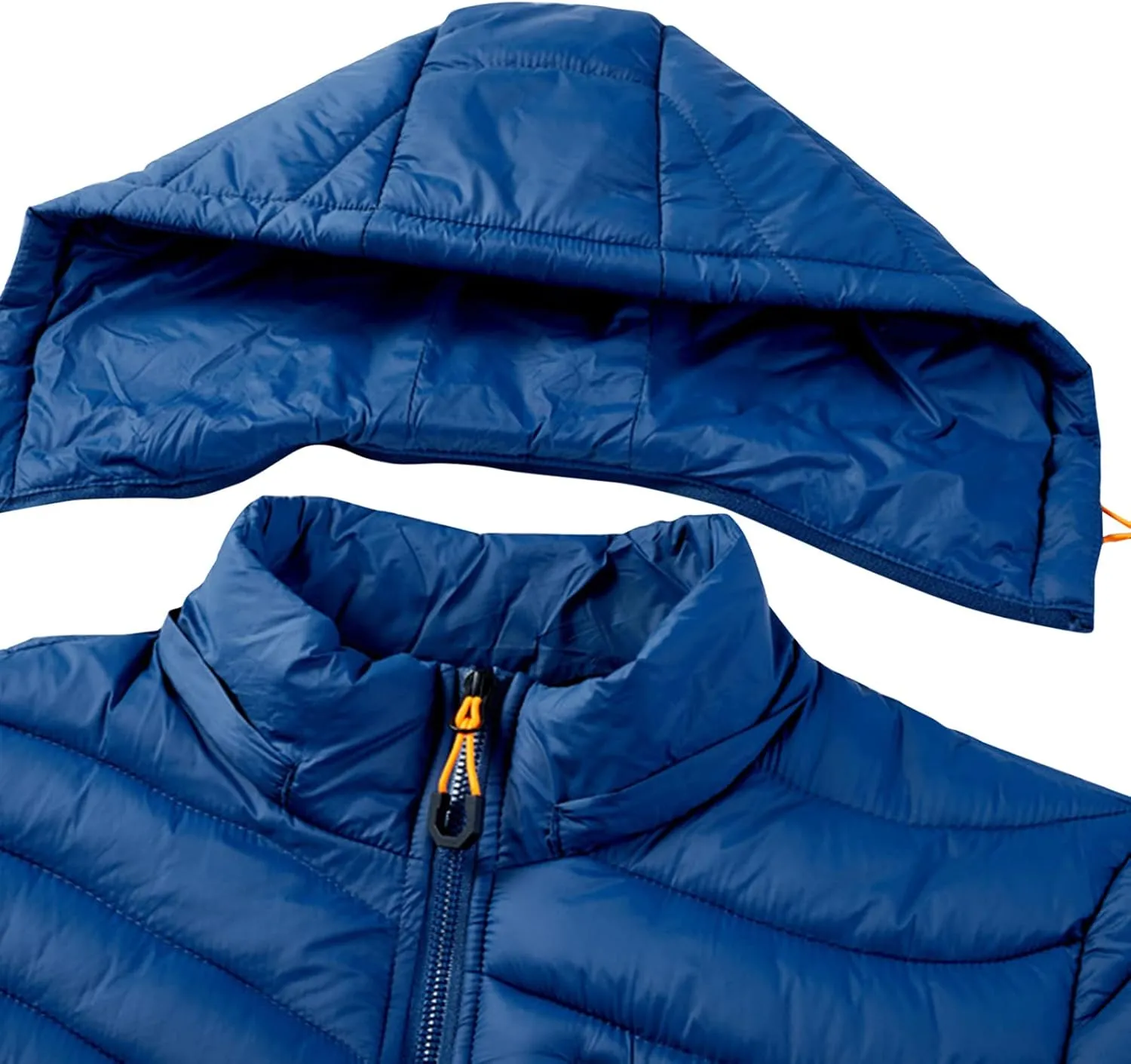 Puffer Jacket for Teen Boys Thicken Long Sleeve Winter Coat Classic Running Rain Jacket with Pockets Down Parka Jacket