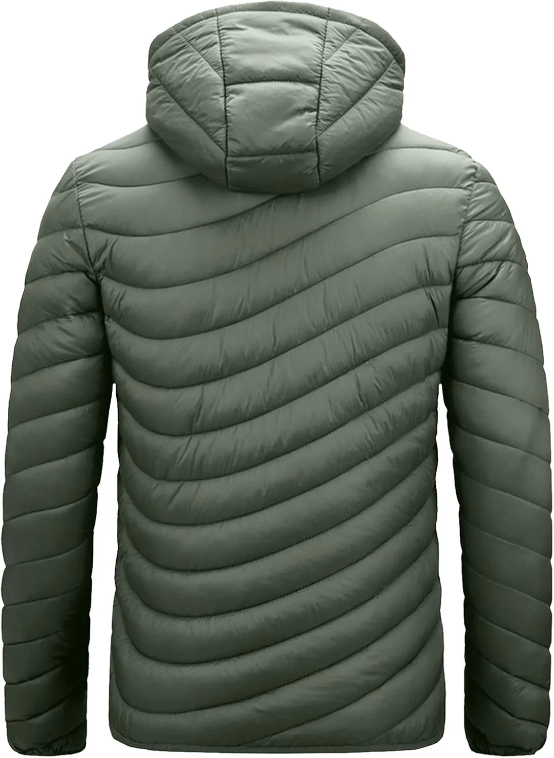 Puffer Jacket for Teen Boys Thicken Long Sleeve Winter Coat Classic Running Rain Jacket with Pockets Down Parka Jacket