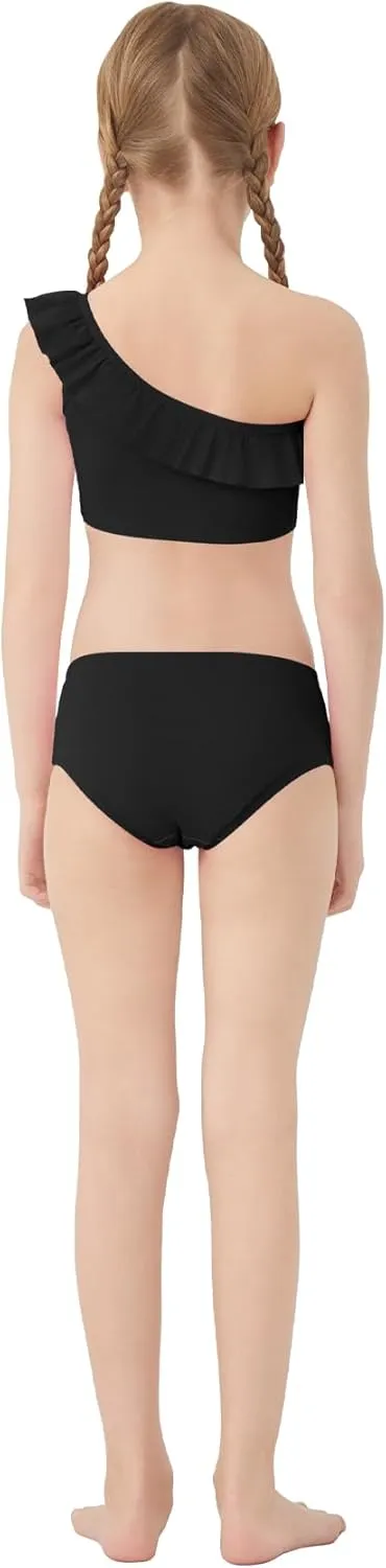 QBK Girls' Swimming Bottom Suit Swim Brief UPF50  Rash Guard Swimsuit Sun Protection Quick Dry (2t-14Years)