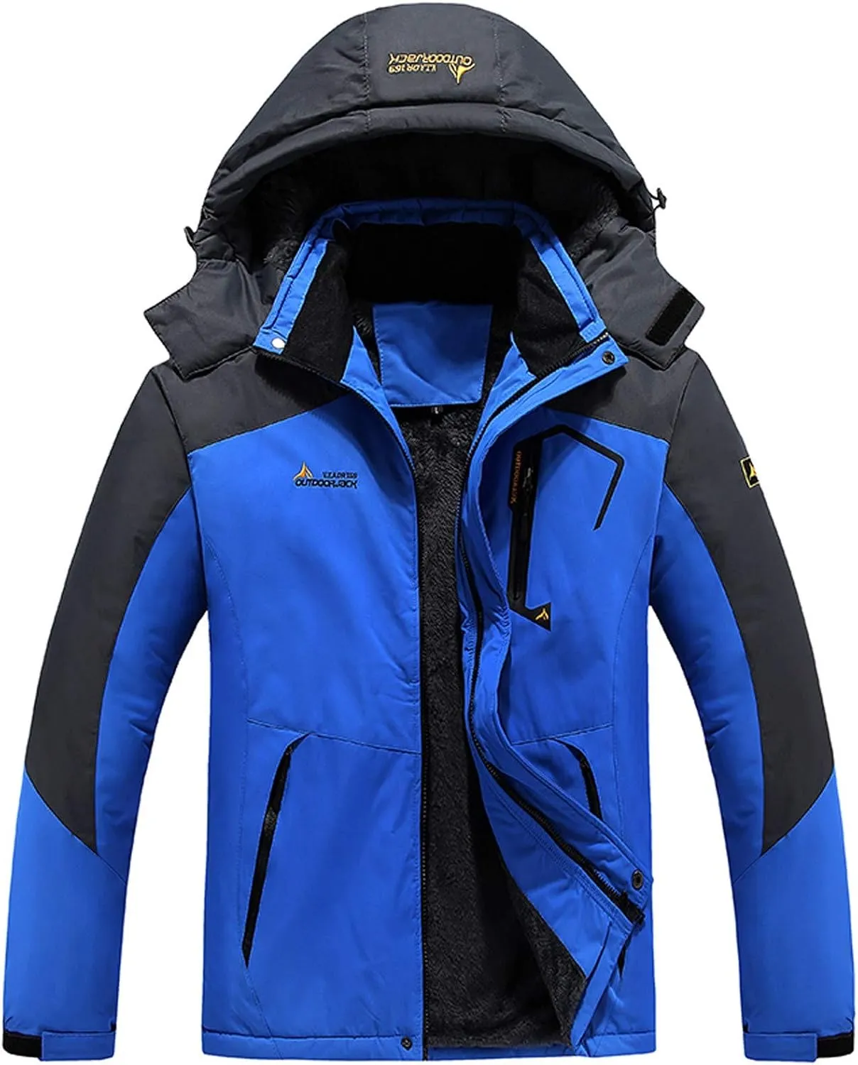 Rain Jacket Men Snowboarding Warm Raincoat Windbreaker Man's Waterproof Hooded Jackets Men's Coats & Jackets