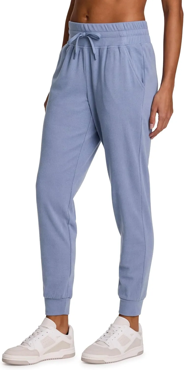 RBX Activewear Jogger Sweatpants for Women Buttery Soft Plush Yoga Pants with Pockets Full Length Jogger Pant