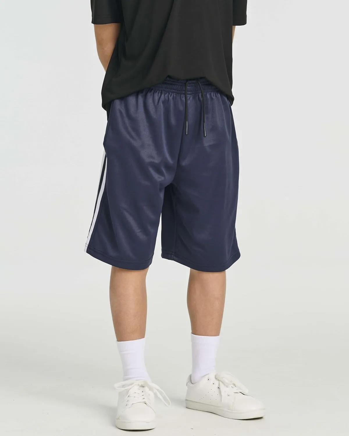 Real Essentials 5 Pack: Boys' Athletic Basketball Shorts with Pockets - Youth Activewear (Ages 4-18)