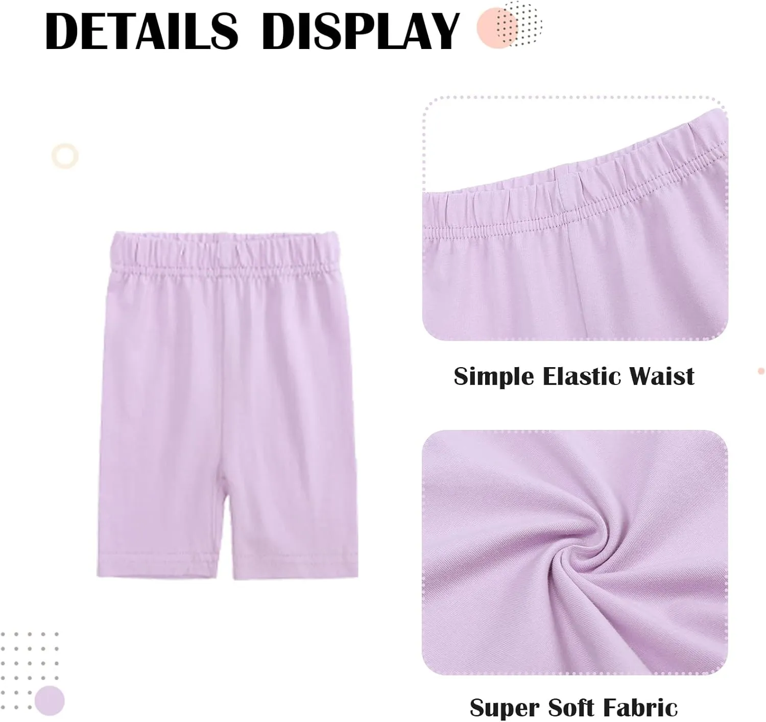 ROMPERINBOX Toddler Summer Outfits for Girls Solid Crewneck Top T-Shirt & Biker Shorts Set 2 Piece Tracksuit Size 2-7 Years
