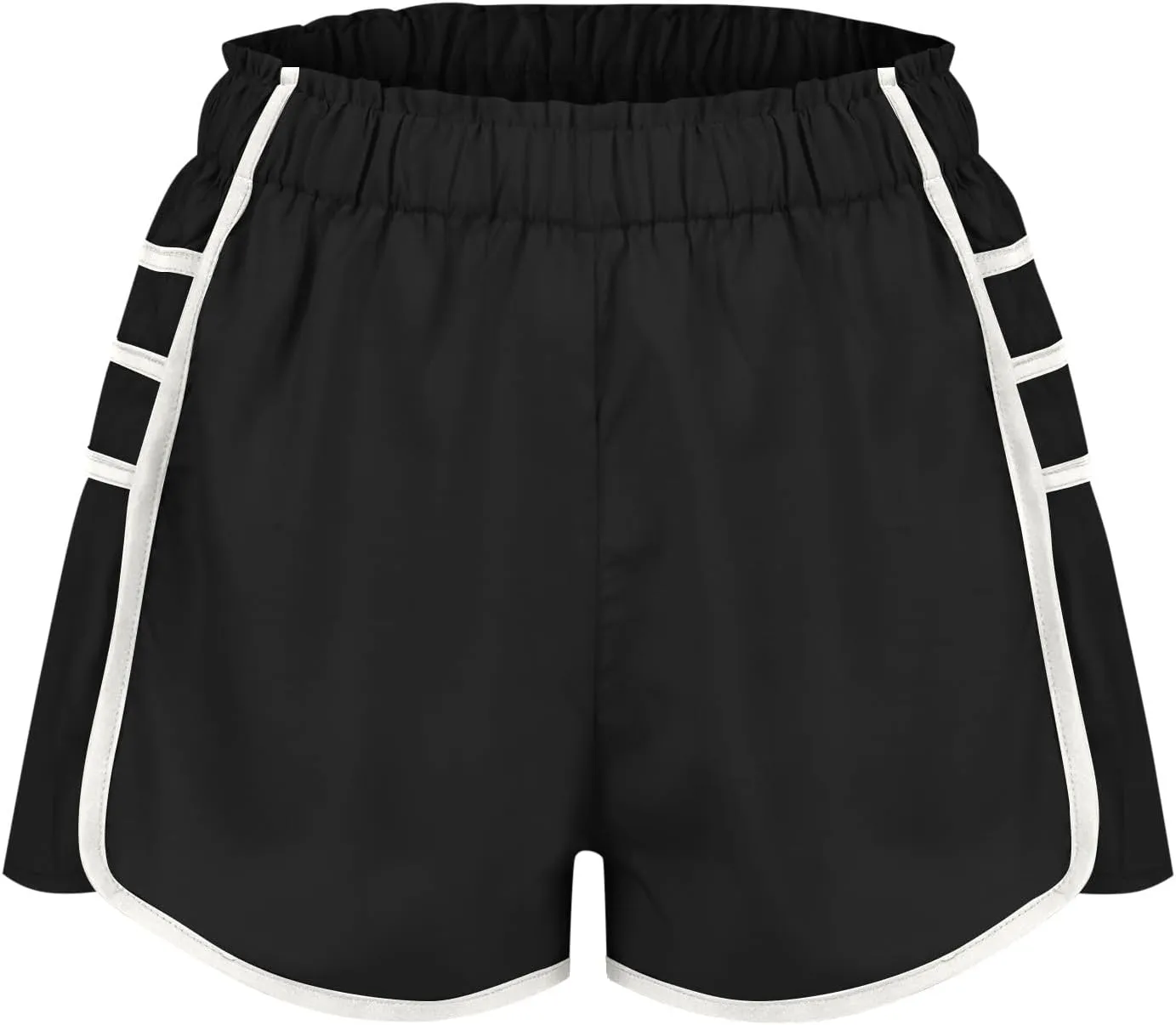 Running Shorts for Women High Waisted Sweat Shorts Quickl Dry Athletic Shorts Flowy Pleated Gym Shorts with Pockets