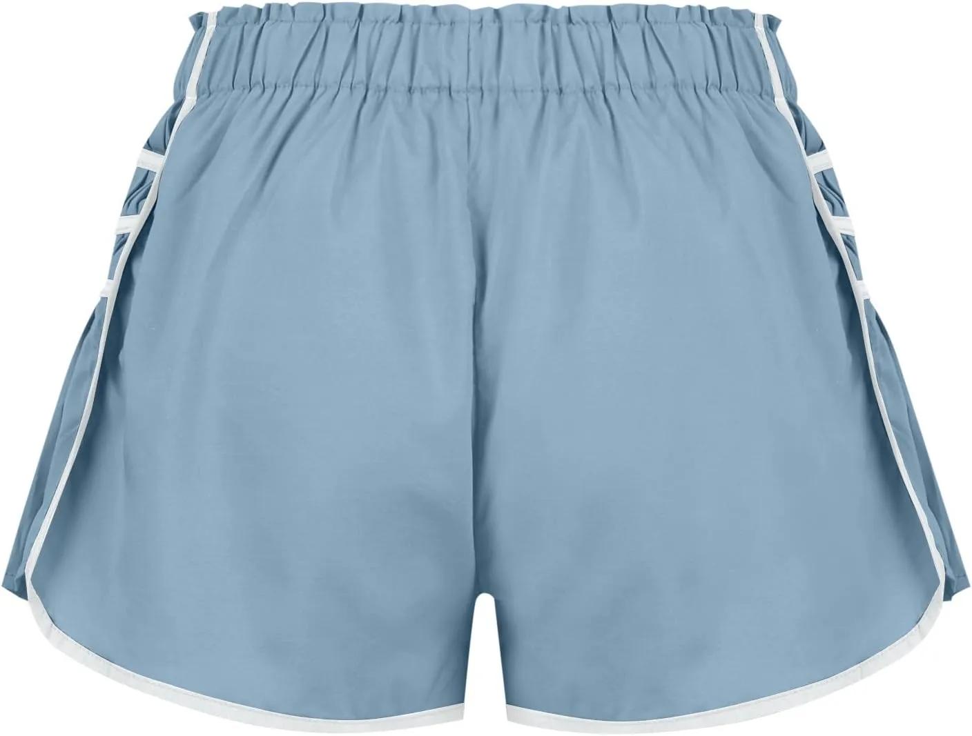 Running Shorts for Women High Waisted Sweat Shorts Quickl Dry Athletic Shorts Flowy Pleated Gym Shorts with Pockets