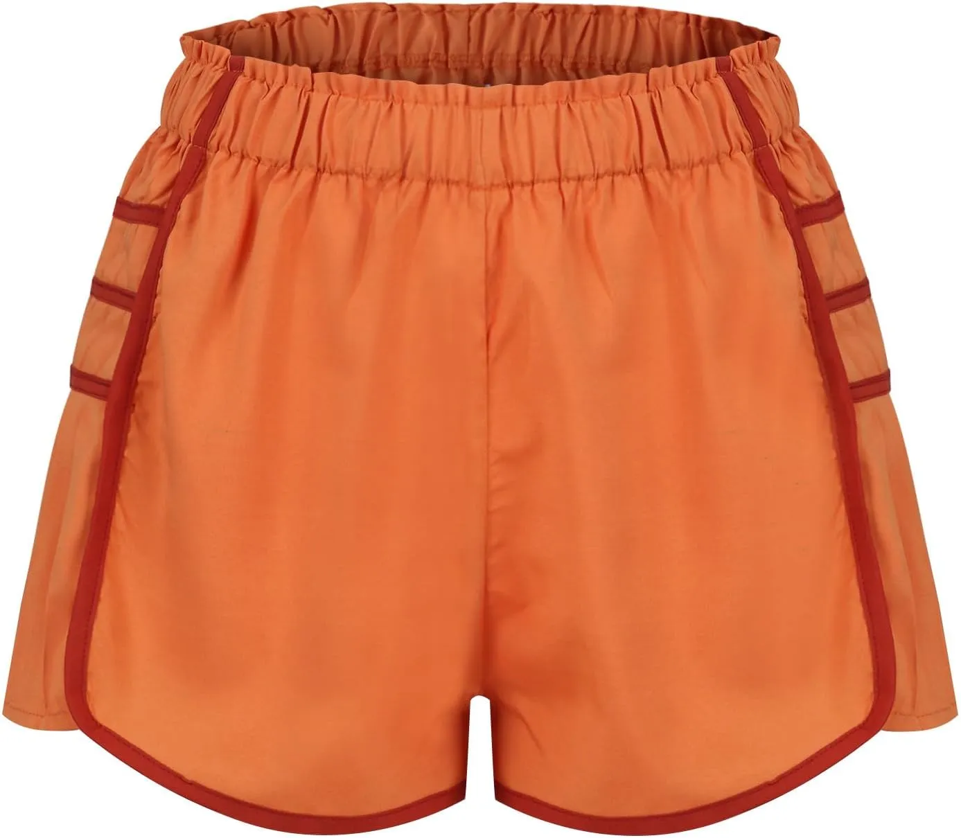 Running Shorts for Women High Waisted Sweat Shorts Quickl Dry Athletic Shorts Flowy Pleated Gym Shorts with Pockets