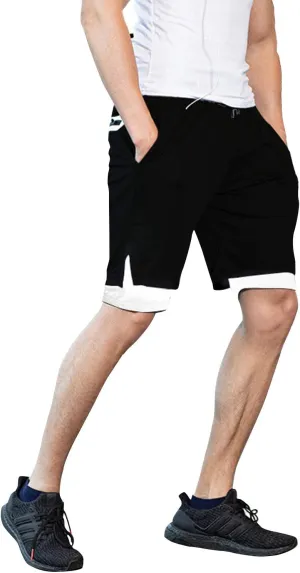 sandbank Men's 2 in 1 Sports Shorts Lightweight Running Shorts Quick Dry Workout Shorts Training Gym Shorts with Phone Pocket