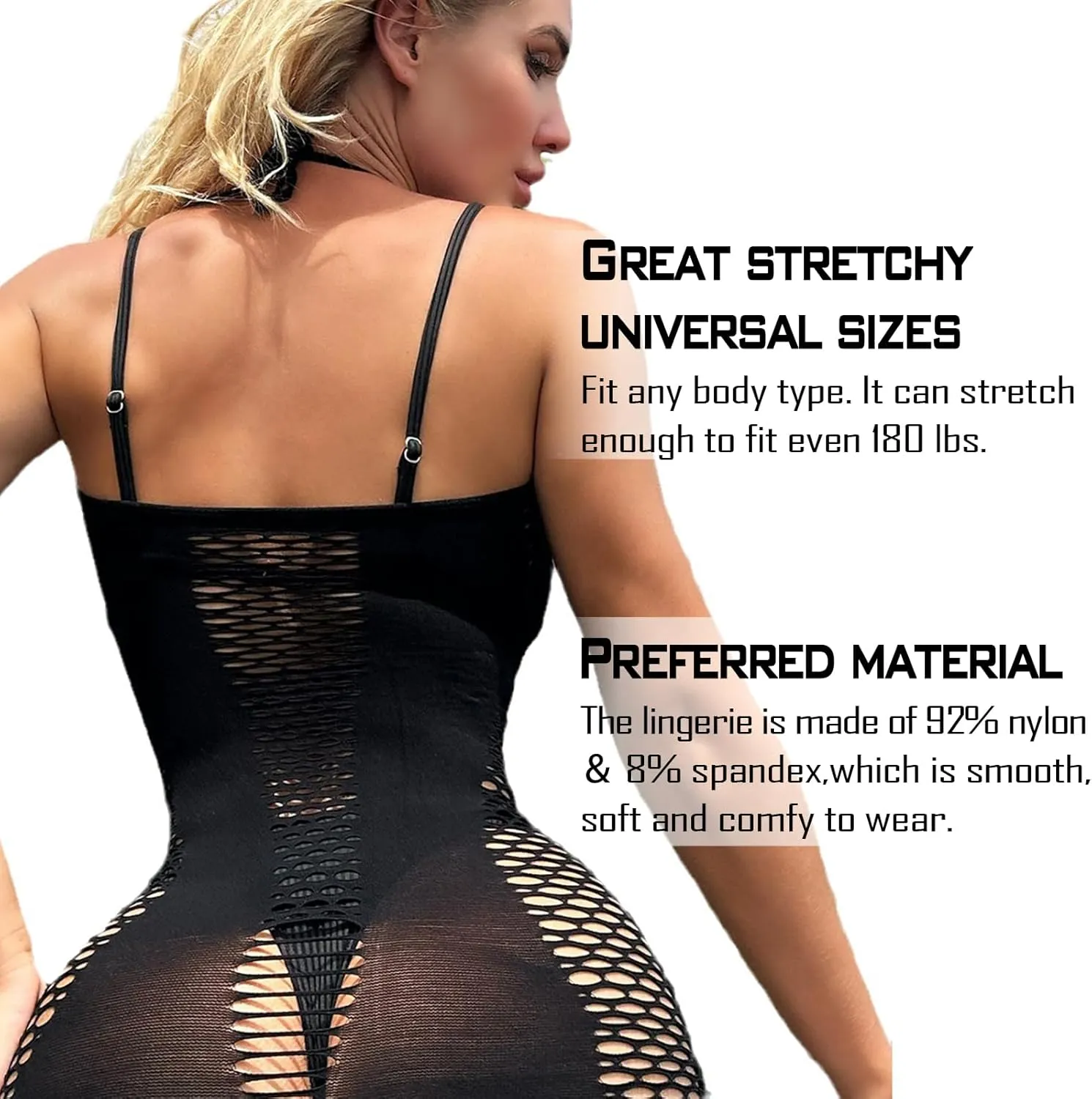 Sexy Lingerie for Women Naughty Fishnet Lingerie Set Bodysuit Outfits Teddy Babydoll Erotic Mesh Women’s Outfits