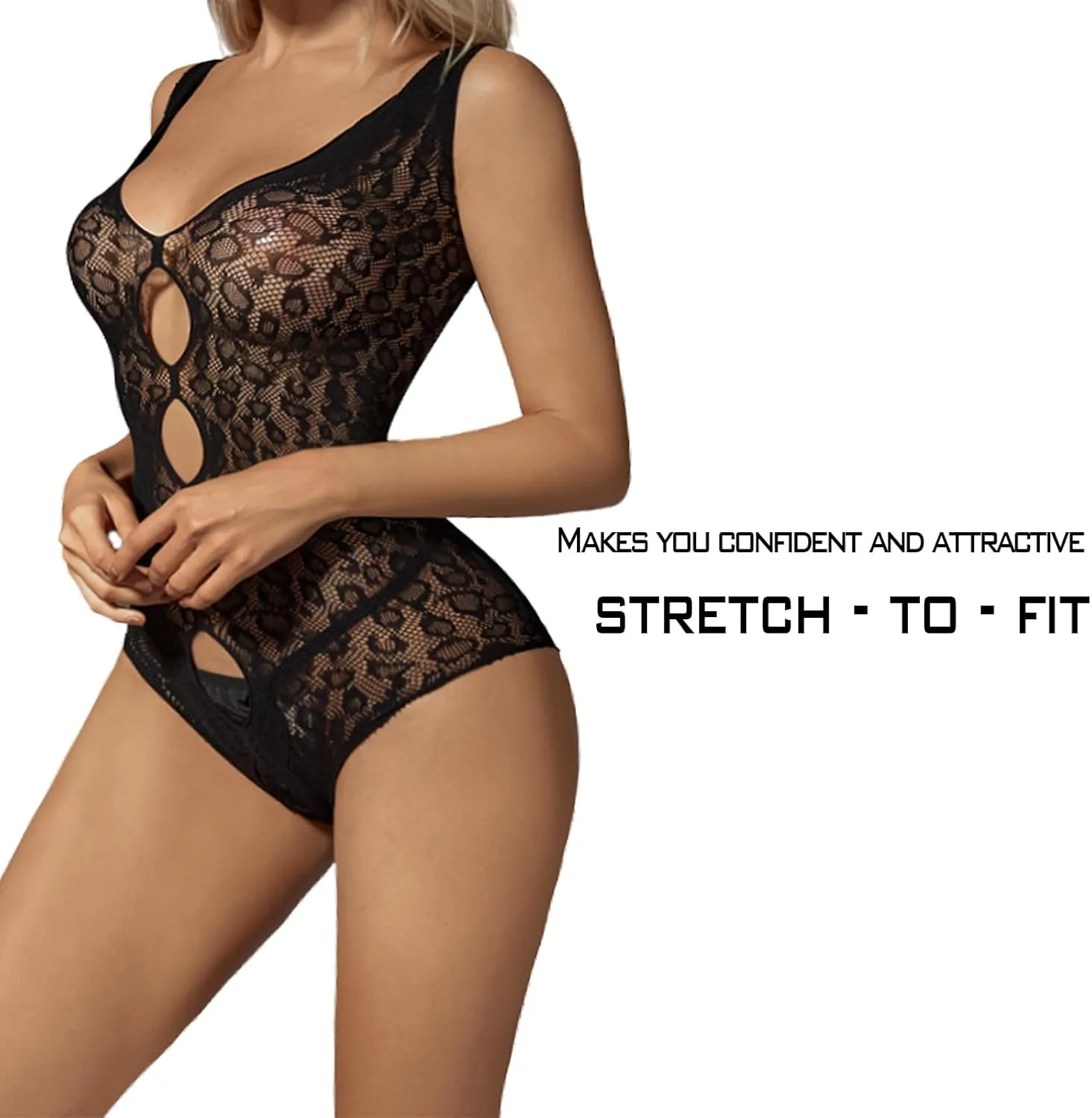 Sexy Lingerie for Women Naughty Fishnet Lingerie Set Bodysuit Outfits Teddy Babydoll Erotic Mesh Women’s Outfits