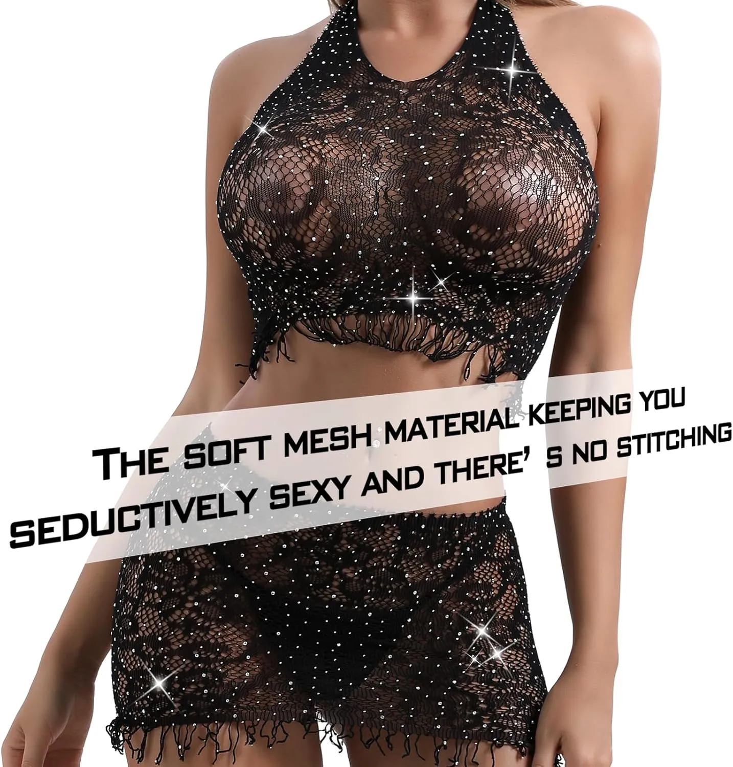 Sexy Lingerie for Women Naughty Fishnet Lingerie Set Bodysuit Outfits Teddy Babydoll Erotic Mesh Women’s Outfits