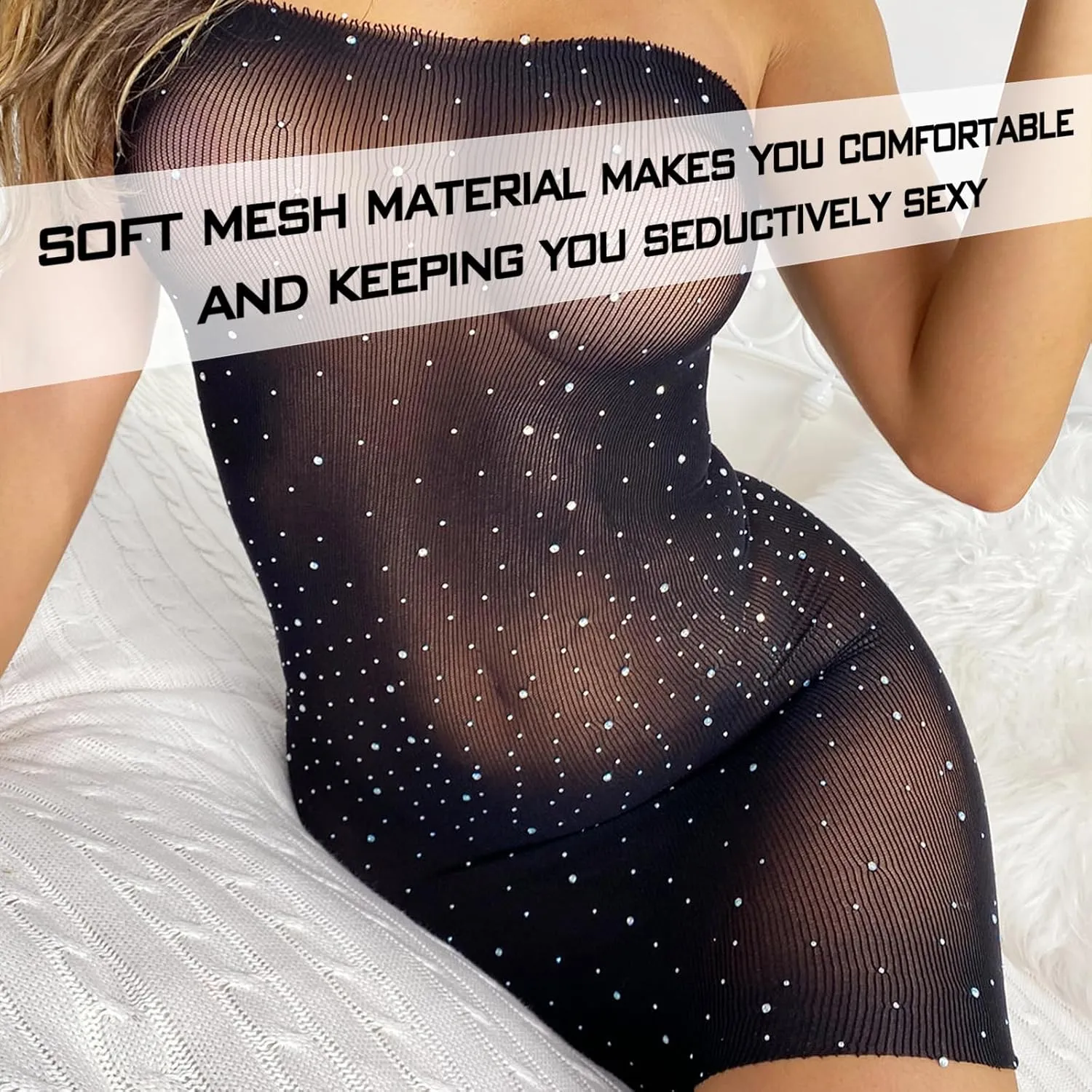 Sexy Lingerie for Women Naughty Fishnet Lingerie Set Bodysuit Outfits Teddy Babydoll Erotic Mesh Women’s Outfits