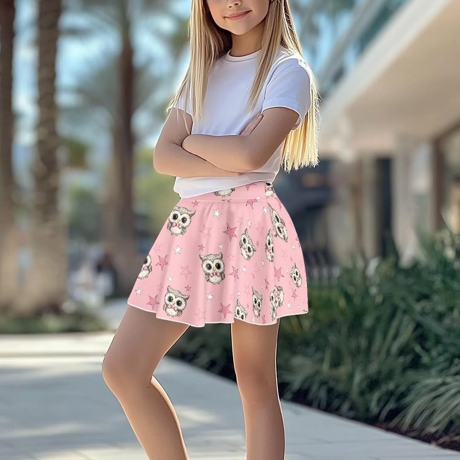 Skirts for Girls High Waist Pickleball Athletic Pleated Skort