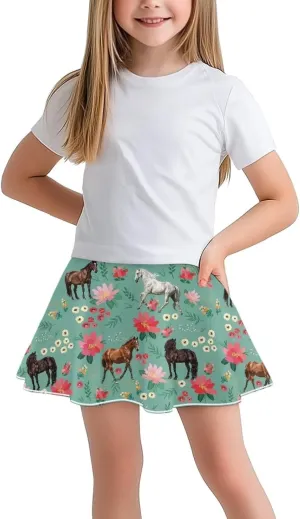 Skirts for Girls High Waist Pickleball Athletic Pleated Skort